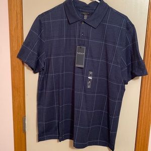 NWT Medium Van Heusen Navy Blue Polo